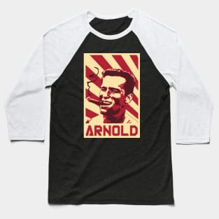 Arnold Schwarzenegger Retro Propaganda Baseball T-Shirt